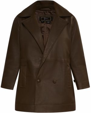 faina Prechodná bunda  tmavohnedá