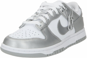 Nike Sportswear Nízke tenisky 'DUNK'  strieborná / biela