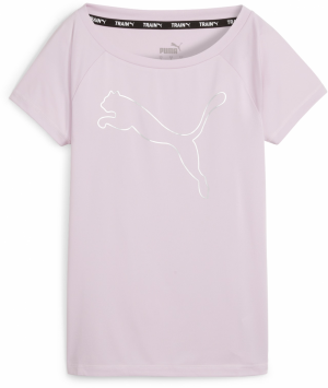 PUMA Funkčné tričko  pastelovo fialová / čierna / biela