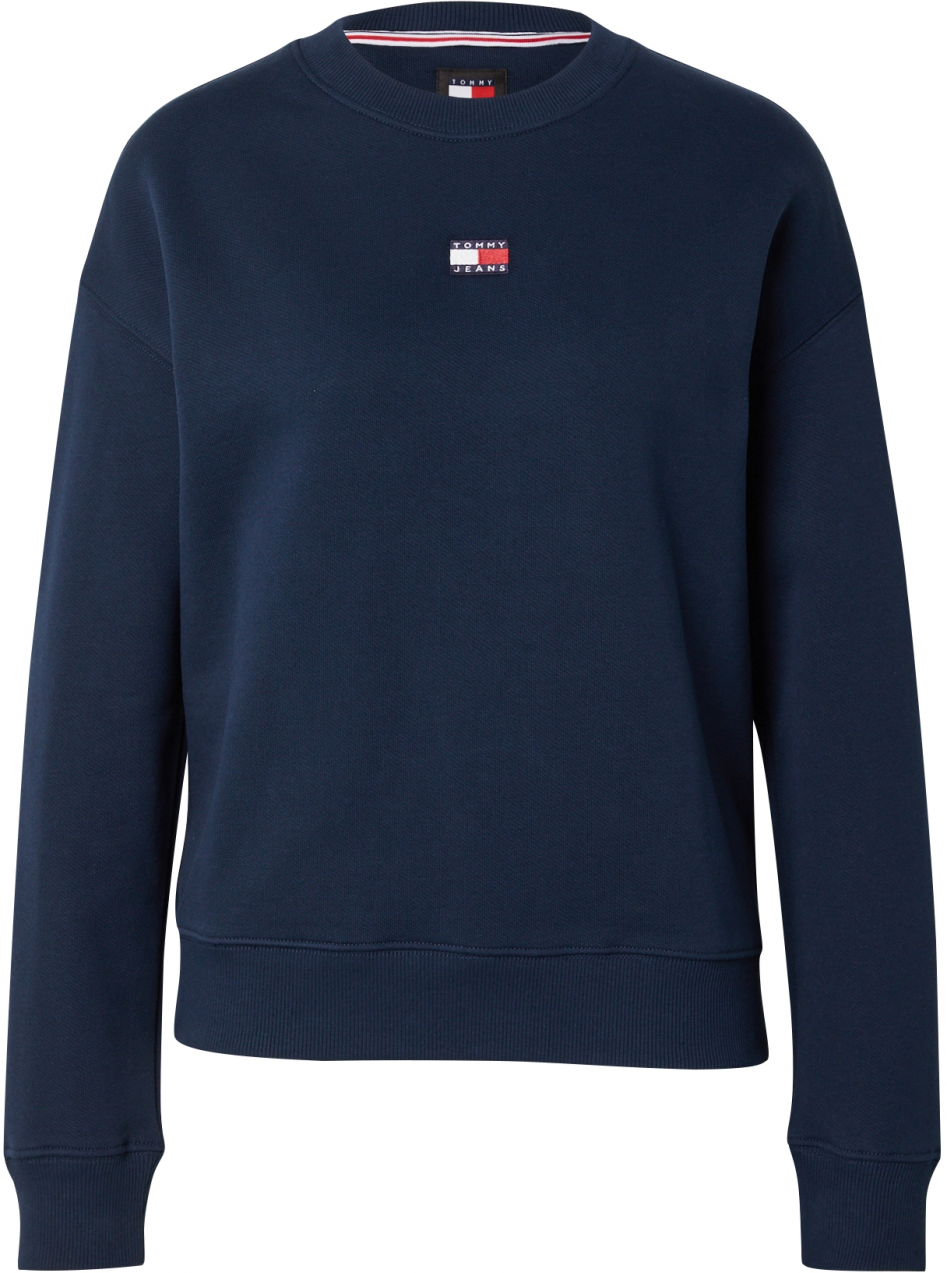 Tommy Jeans Mikina  námornícka modrá / červená / biela