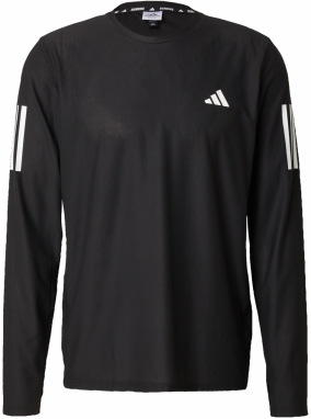 ADIDAS PERFORMANCE Funkčné tričko 'Own the Run'  čierna / biela