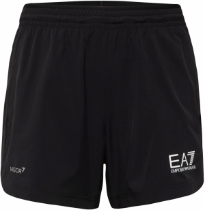 EA7 Emporio Armani Športové nohavice  čierna / biela
