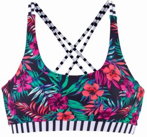 VENICE BEACH Bikinový top 'Summer'  námornícka modrá / zmiešané farby