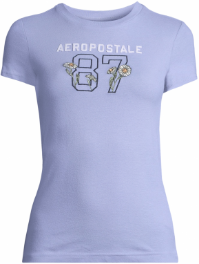 AÉROPOSTALE Tričko  svetložltá / tmavozelená / fialová / čierna