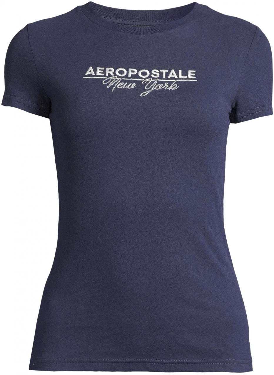 AÉROPOSTALE Tričko  námornícka modrá / strieborná / biela