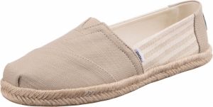 TOMS Espadrilky  tmavobéžová / prírodná biela