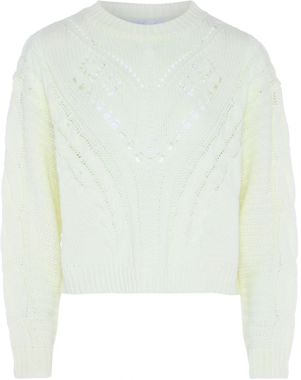 BLONDA Sveter  biela ako vlna