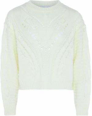 BLONDA Sveter  biela ako vlna