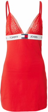 Tommy Jeans Nočná košieľka  námornícka modrá / svetločervená / biela