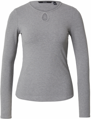 VERO MODA Tričko 'CARINA'  sivá melírovaná
