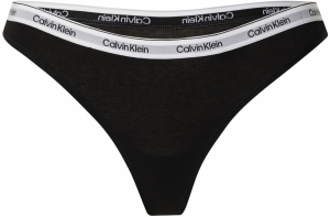 Calvin Klein Underwear Tangá  čierna / biela