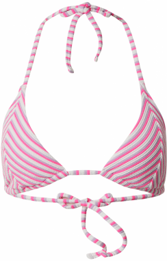 HOLLISTER Bikinový top  svetlofialová / ružová / biela