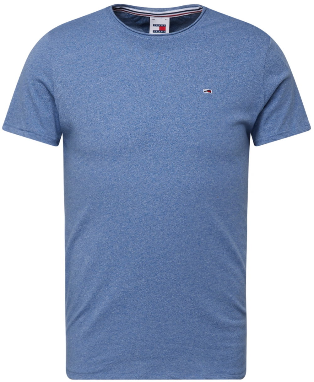 Tommy Jeans Tričko 'Jaspe'  modrosivá / červená / biela