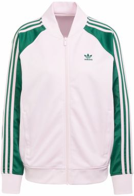 ADIDAS ORIGINALS Tepláková bunda 'Adicolor Classics'  zelená / ružová