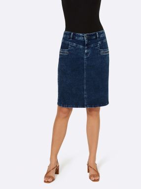 heine Sukňa  modrá denim
