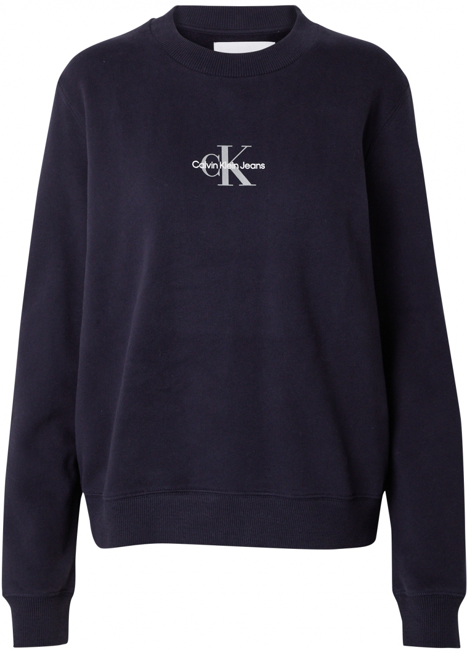 Calvin Klein Jeans Mikina  námornícka modrá / sivá / biela