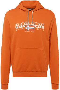 NAPAPIJRI Mikina 'AYLMER'  tmavomodrá / oranžová / biela