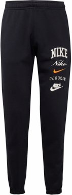 Nike Sportswear Nohavice 'CLUB'  oranžová / čierna / biela