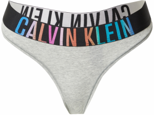 Calvin Klein Underwear Tangá  azúrová / sivá melírovaná / oranžová / čierna