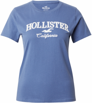 HOLLISTER Tričko  dymovo modrá / biela