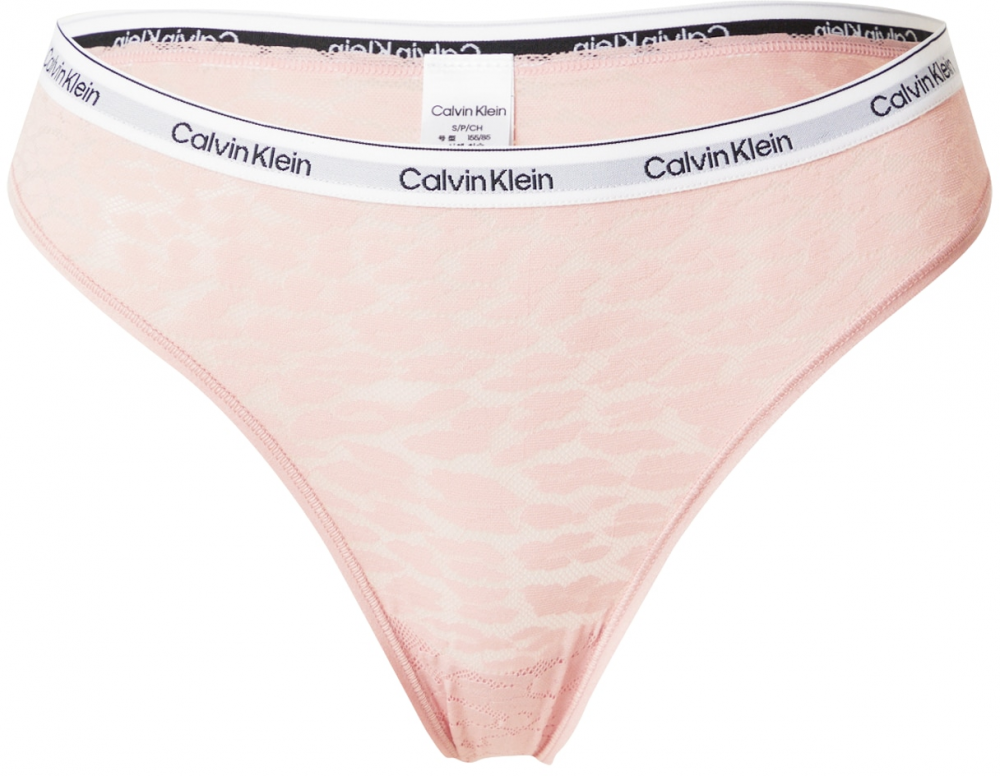 Calvin Klein Underwear Tangá  púdrová / čierna / šedobiela