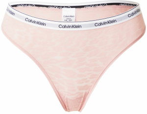 Calvin Klein Underwear Tangá  púdrová / čierna / šedobiela