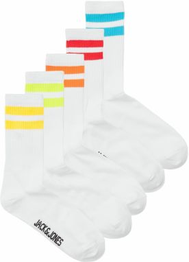 JACK & JONES Ponožky 'ELI'  limetková / oranžová / červená / biela