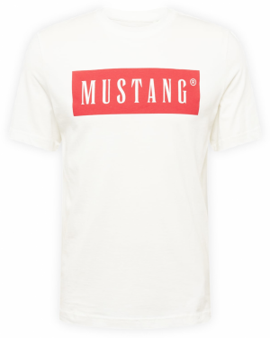 MUSTANG Tričko 'Austin'  krémová / červená
