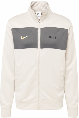 Nike Sportswear Tepláková bunda 'Air'  krémová / zlatá žltá / tmavosivá / čierna