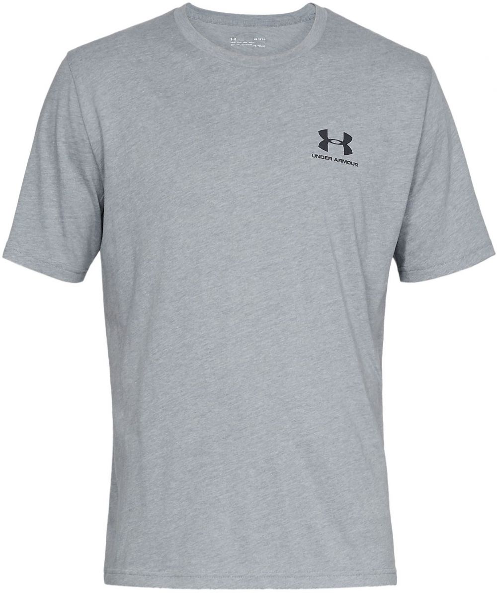 UNDER ARMOUR Funkčné tričko  sivá melírovaná / čierna