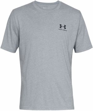 UNDER ARMOUR Funkčné tričko  sivá melírovaná / čierna