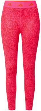 ADIDAS PERFORMANCE Športové nohavice 'Techfit Pixeled Camo'  purpurová / krvavo červená