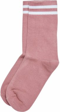 DEF Ponožky  staroružová / biela