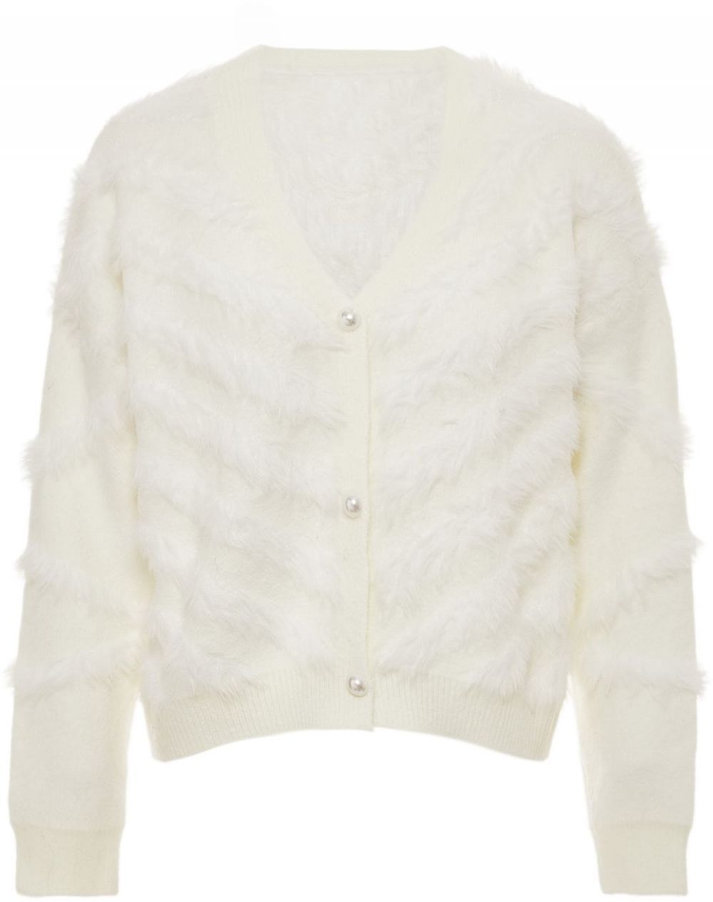 swirly Kardigán  prírodná biela