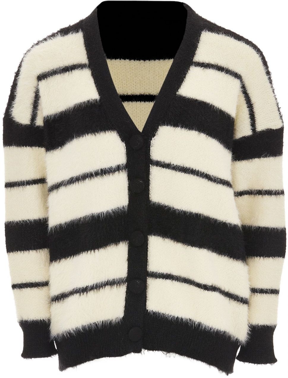 swirly Kardigán  béžová / čierna