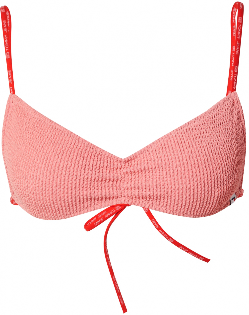 Tommy Jeans Bikinový top  ružová