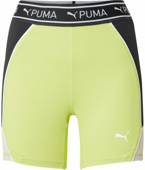 PUMA Športové nohavice 'TRAIN STRONG 5'  kiwi / čierna / biela