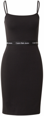 Calvin Klein Jeans Letné šaty  čierna / biela