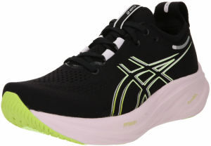 ASICS Bežecká obuv 'Nimbus 26'  striebornosivá / svetlozelená / orgovánová / čierna