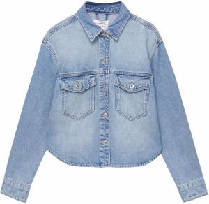 Pull&Bear Blúzka  modrá denim