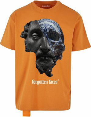 Forgotten Faces Tričko 'Aurelius'  hnedá / oranžová / biela