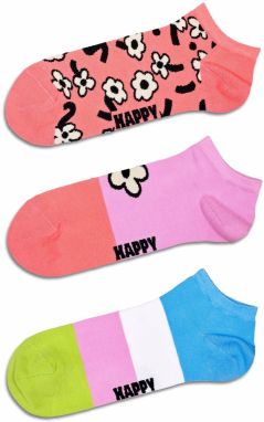 Happy Socks Ponožky  svetlozelená / ružová / pitaya / biela