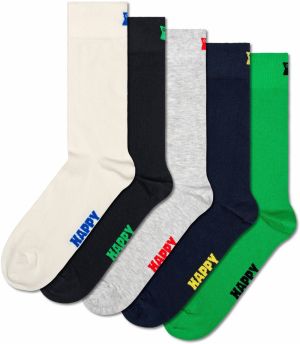 Happy Socks Ponožky  tmavomodrá / svetlosivá / trávovo zelená / čierna / biela
