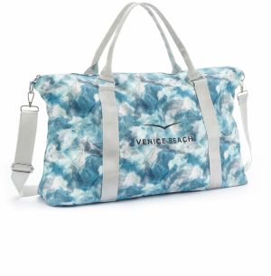 VENICE BEACH Športová taška  modrá / biela