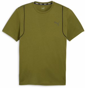 PUMA Funkčné tričko 'Concept'  olivová / svetlozelená / biela
