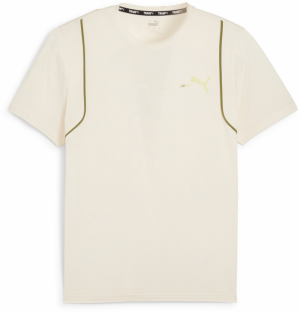 PUMA Funkčné tričko 'Concept'  žltá / olivová / prírodná biela