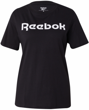 Reebok Funkčné tričko  čierna / biela