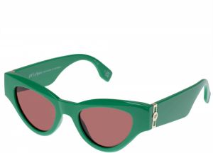 LE SPECS Slnečné okuliare 'FANPLASTICO'  hnedá / zelená