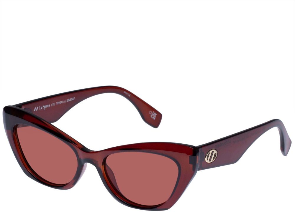 LE SPECS Slnečné okuliare 'Eye Trash'  čokoládová / hrdzavohnedá / zlatá