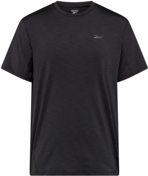 Reebok Funkčné tričko 'ATHLETE'  svetlosivá / čierna melírovaná